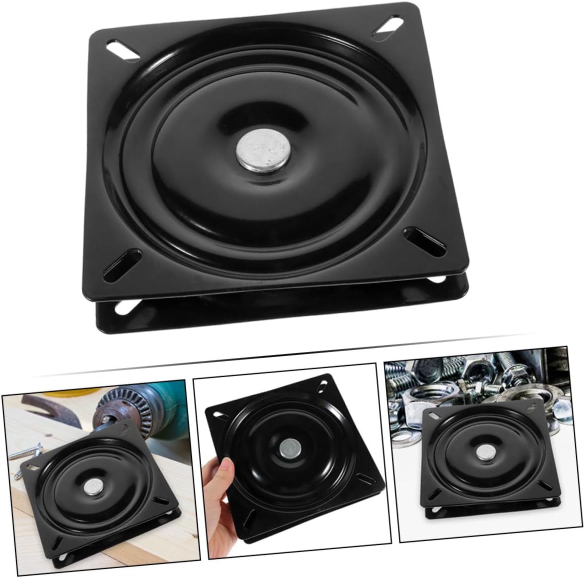 Automatic Return Turntable Base Solid Rivets Swivel Mechanism for Furniture Smooth Surface