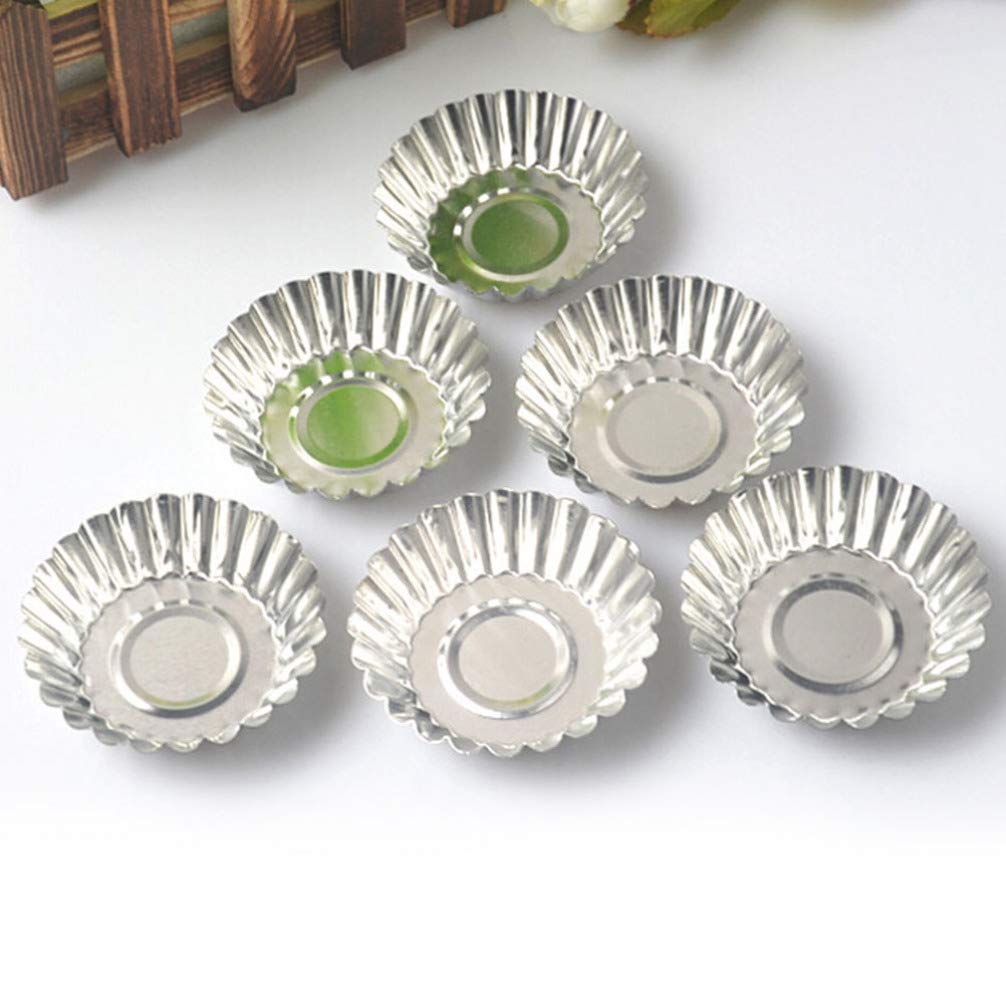 Cabilock 100piezas Moldes De Tartas De De Metal Antiadherente Herramienta Para Hornear Para Magdalenas Pasteles y Postres