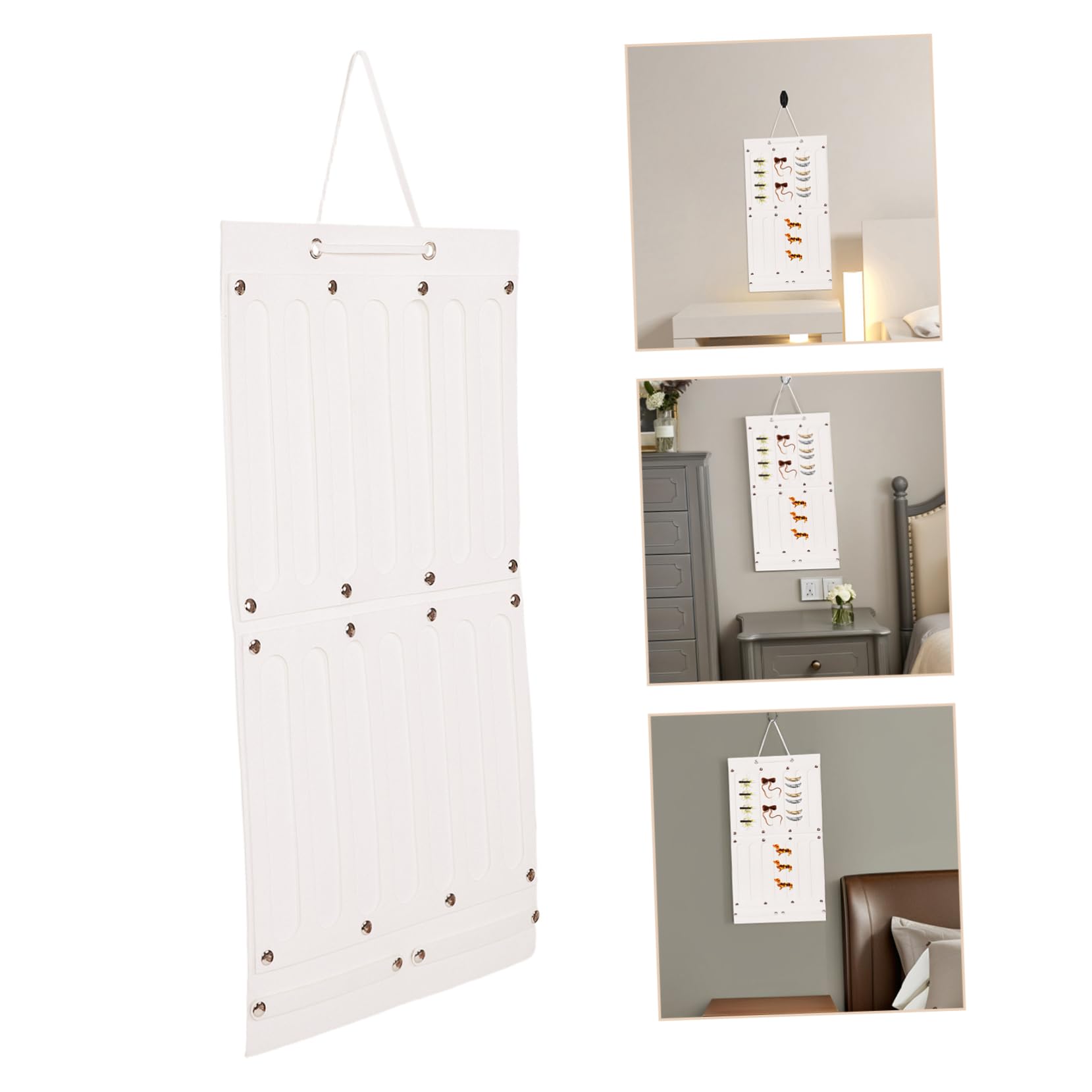 Healvian 5 Pezzi Organizer Parete in per e Accessori Collane Fermagli e Cerchietti Salvaspazio per Camerette e Armadi