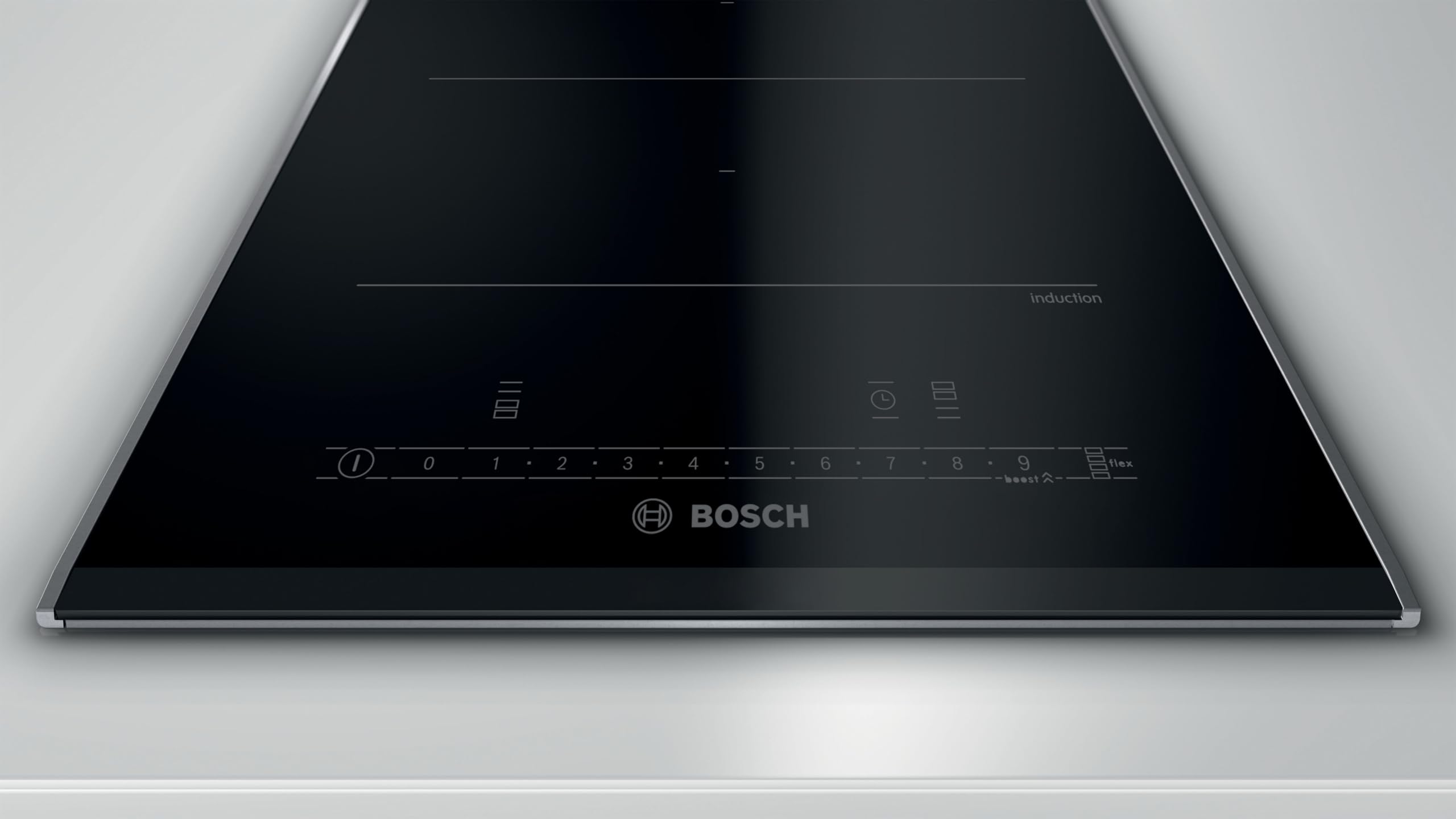 Bosch, Placa Dominó, Inducción, Serie 6, Función Sprint, negro, PXX375FB1E | Zona flexible para recipientes de varias formas y calentamiento ultra rápido.