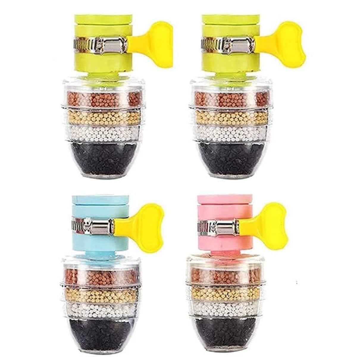 Flaner Activated Carbon Faucet Water Filters Home Kitchen Faucet Tap Water|Tap Filter Multilayer | Clean Water Purifier Filter Cartridge (Pack of 4)-image-48