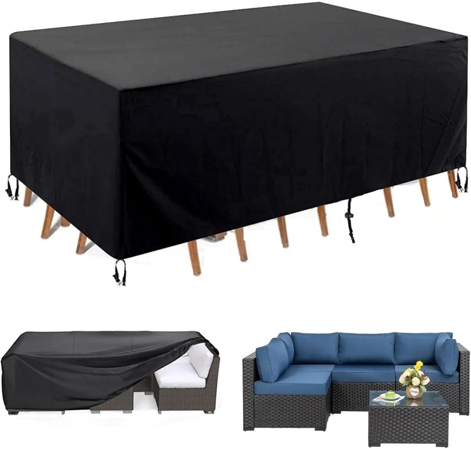 Nappe de balcon extérieure 420D pour protéger votre salon de jardin de la pluie