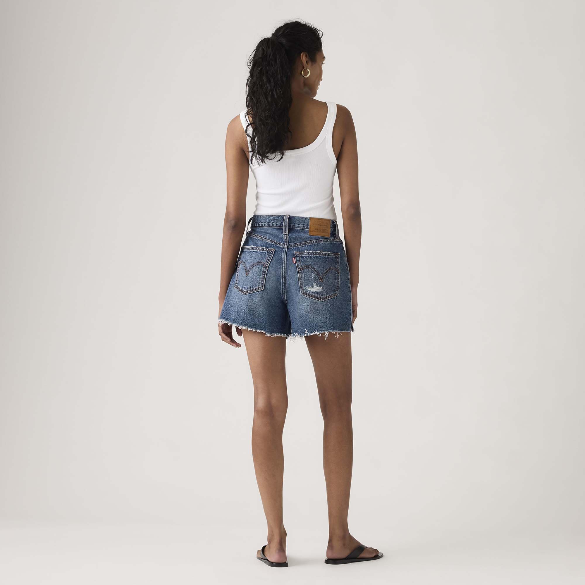 Levi's Ribcage A-Line Short - Pantalón Corto para Mujer (26 W)