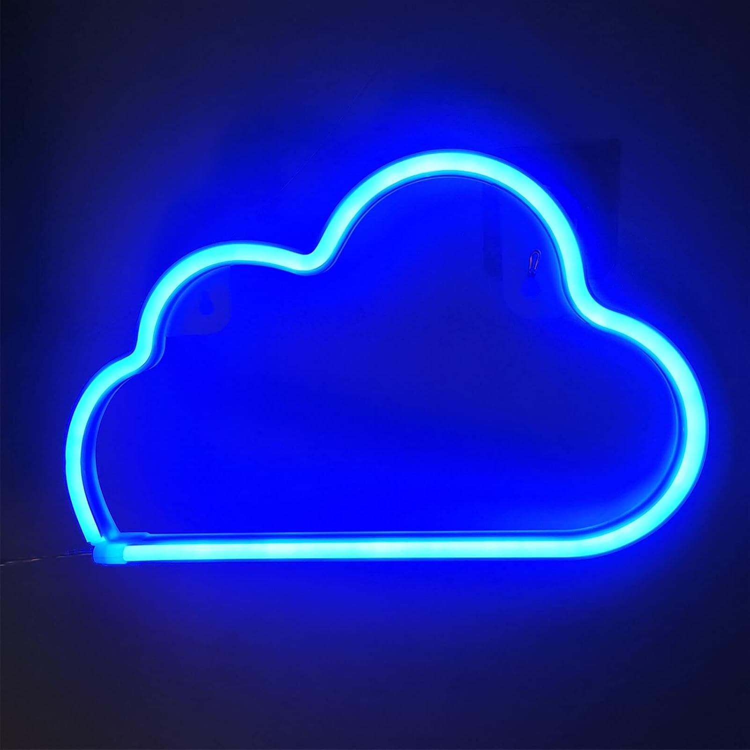 Orgrimmar Neon Light Cloud LED Neon Signs Decorative Wall Light Battery and USB Powered Night Light for Bedroom, Bar, Wedding, Christmas Decoration (Blue)