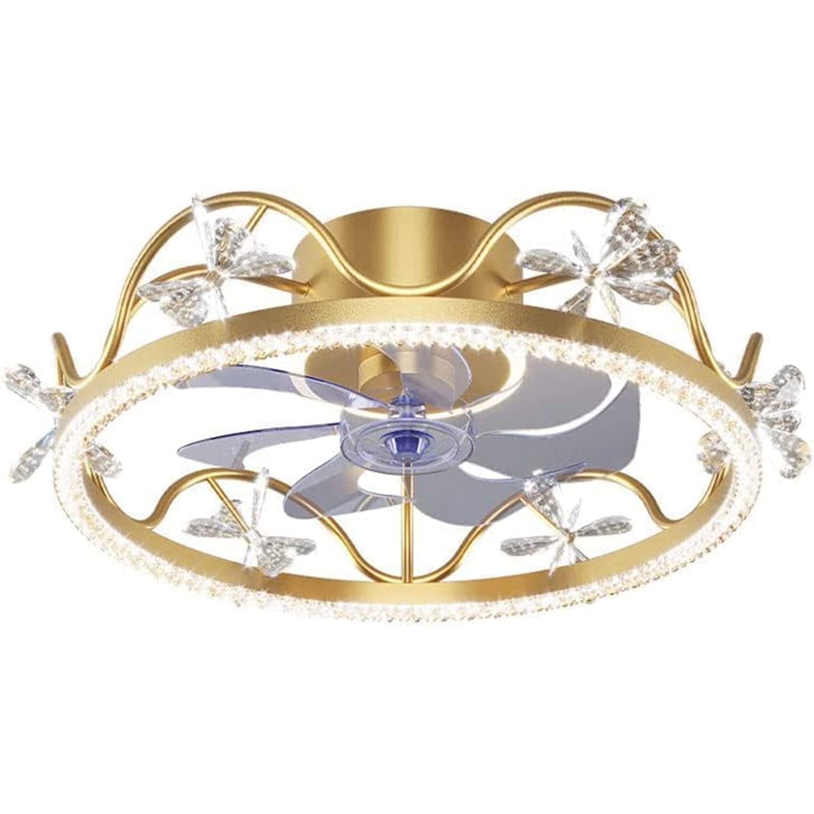 Ventilateur de plafond avec éclairage télécommande 6 vitesses noir 130W