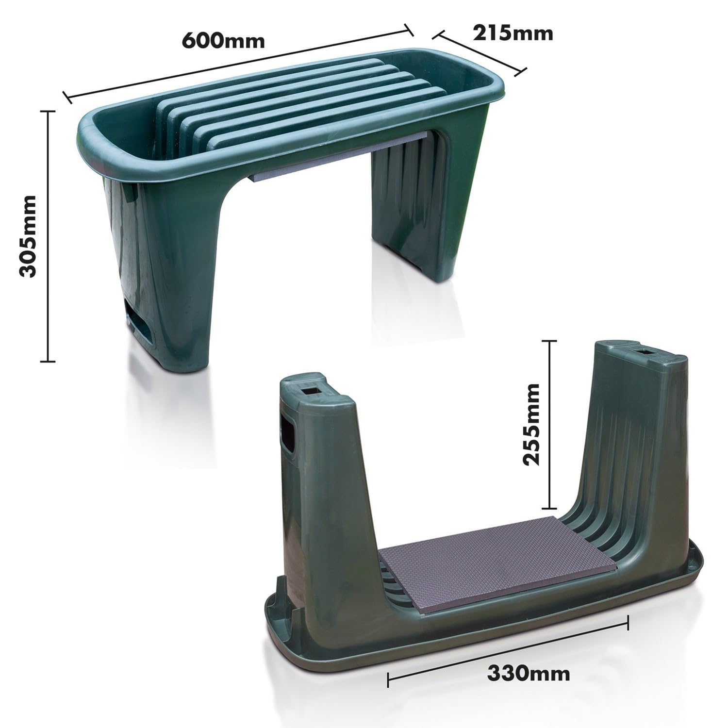 ALTAI Tabouret Agenouilloir de Jardin Rembourré avec Siège et Rangement d'Outils