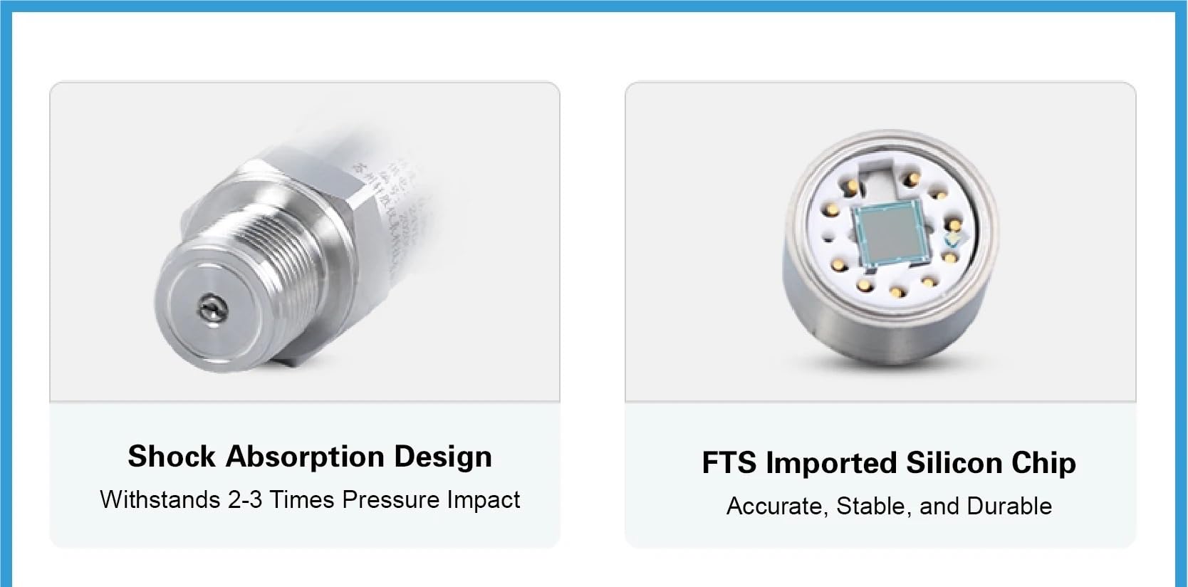 Sonda de sensor presión silicio difuso for suministro agua a constante, hidráulica, gas, transmisor 4-20 mA Alta precisión(1mpa)