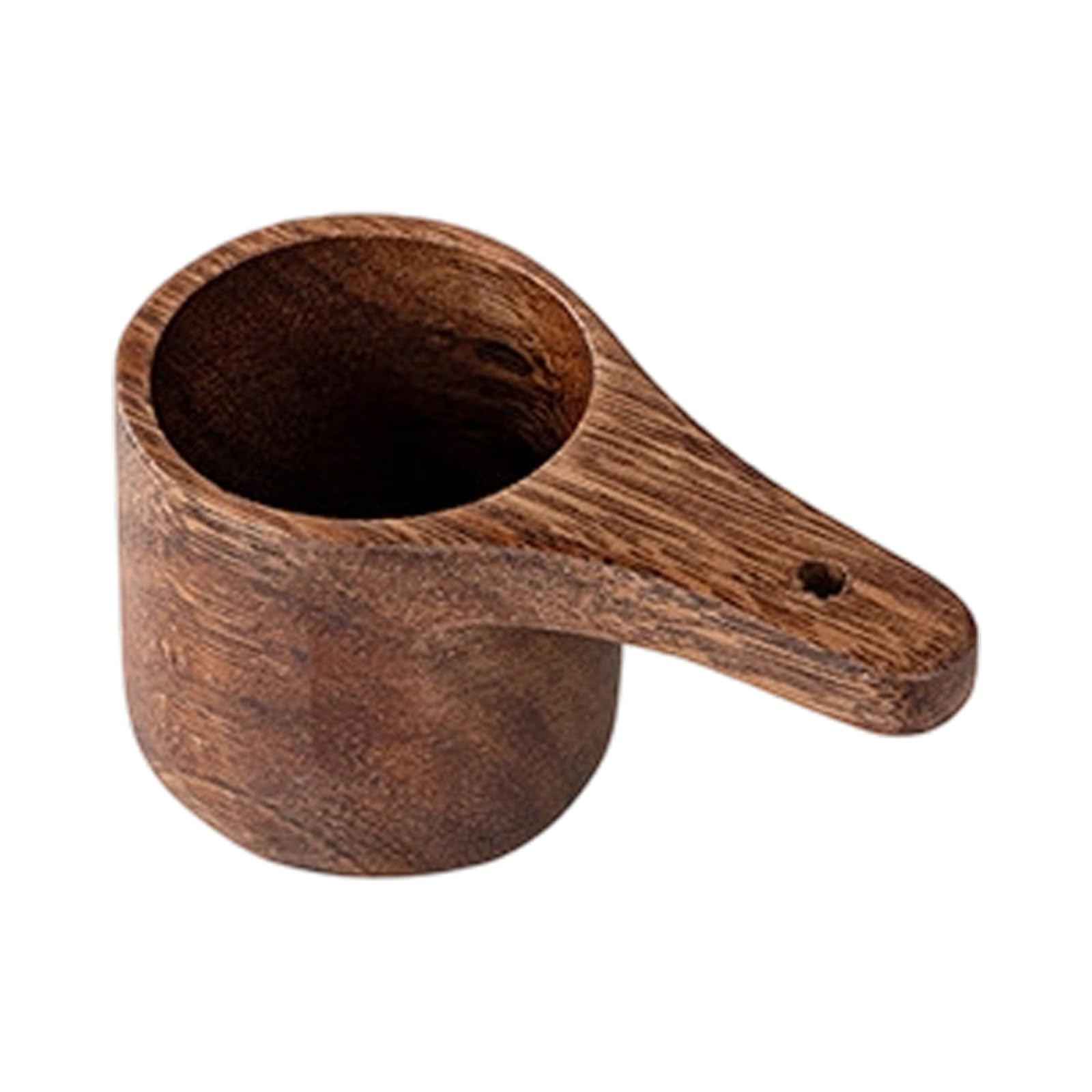 HUANGING Wood Kitchen Measure Cup with Finish for Ingredient Portioning, Coffee Prep and Everyday Countertop Use Wood Measuring Cup Ingredient Kitchen Measure Coffee Prep Seasoning Hand Wash