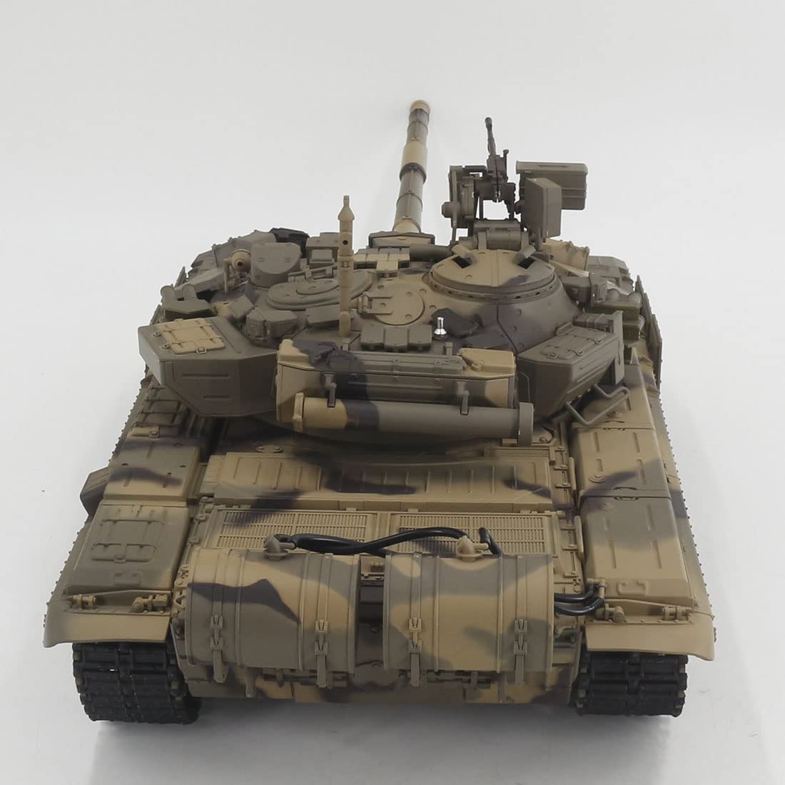 ERTY Carro Armato Telecomandato Russo T90 1:16 2.4G RC Con Funzione di Tiro di Fumo, Luce Sonora, Modellismo Militare, Giocattolo 65 x 23,5 x 18 cm