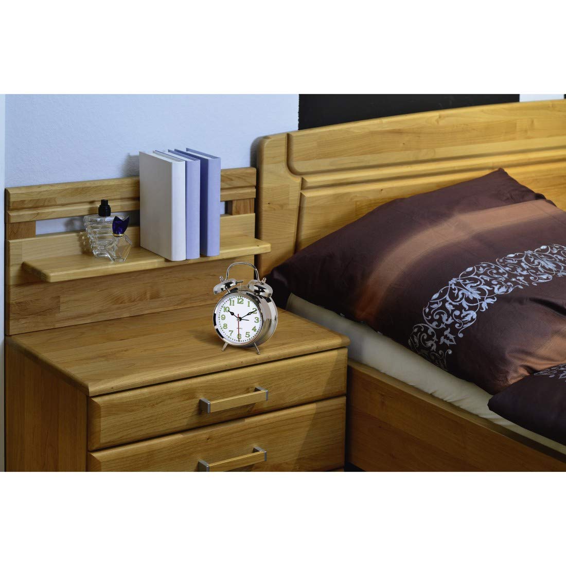 Hama Nostalgia Alarm Clock | 12.5 x 6.5 x 17 cm | Silver, One Size