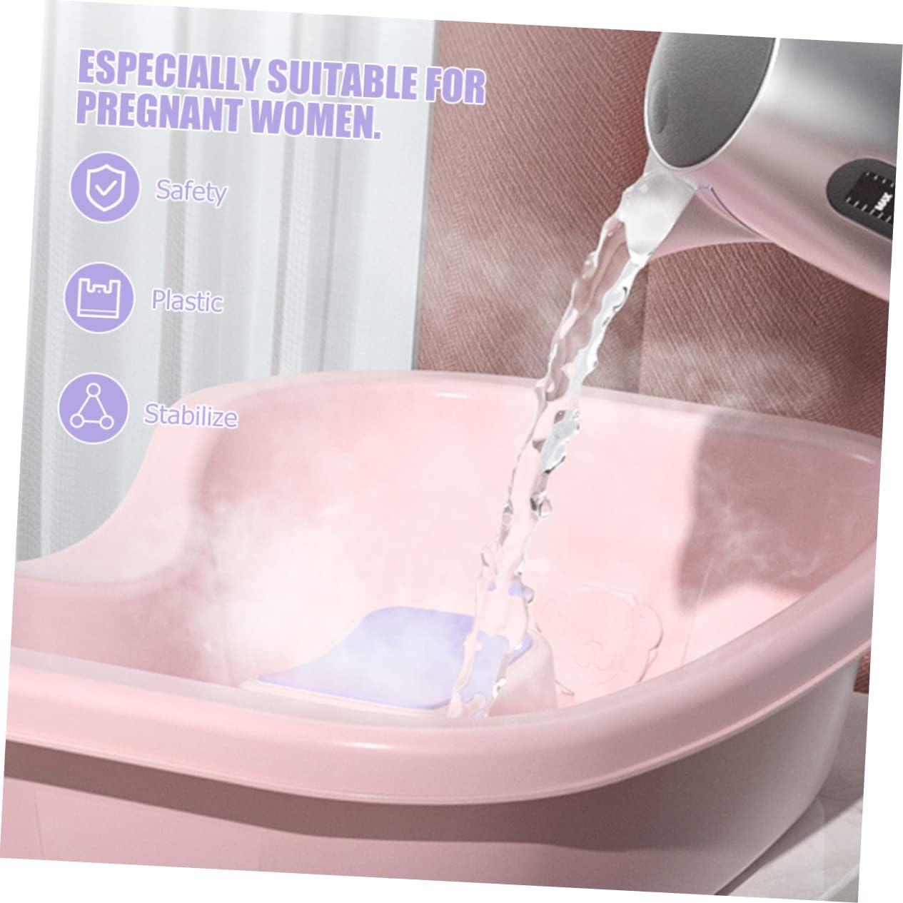 Portable Hair Washing Basin for Home Adjustable Shampoo Tray Neck Support for Bedridden and Pregnant Women Easy to Use No Bending Required for Elderly Care