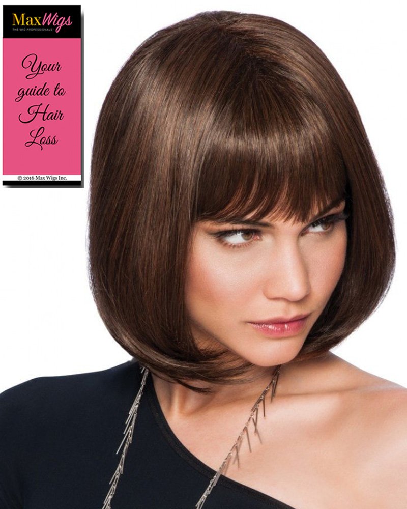 Classic Page Color R3329S Glazed Auburn - Hairdo 12" Shoulder Length Modernized Pageboy Off-Center Part Soft Full Bangs Tru2Life Heat Friendly Synthetic Breathable Cap Peluca Maxwigs Booklet