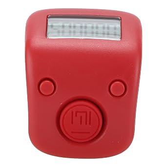 Tasbih Counter, Digital Counter with USB Interface Plastic for Buddhist Meditation Auspicious red