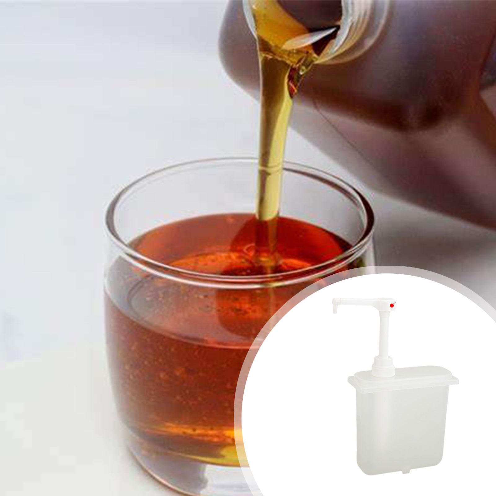 perfk Pompa per, Pompa per sciroppo di Ketchup, Pompa per, Bottiglia a Pressione di fruttosio, Bottiglia per sciroppo, Pompa per condimento per, 1 Litro