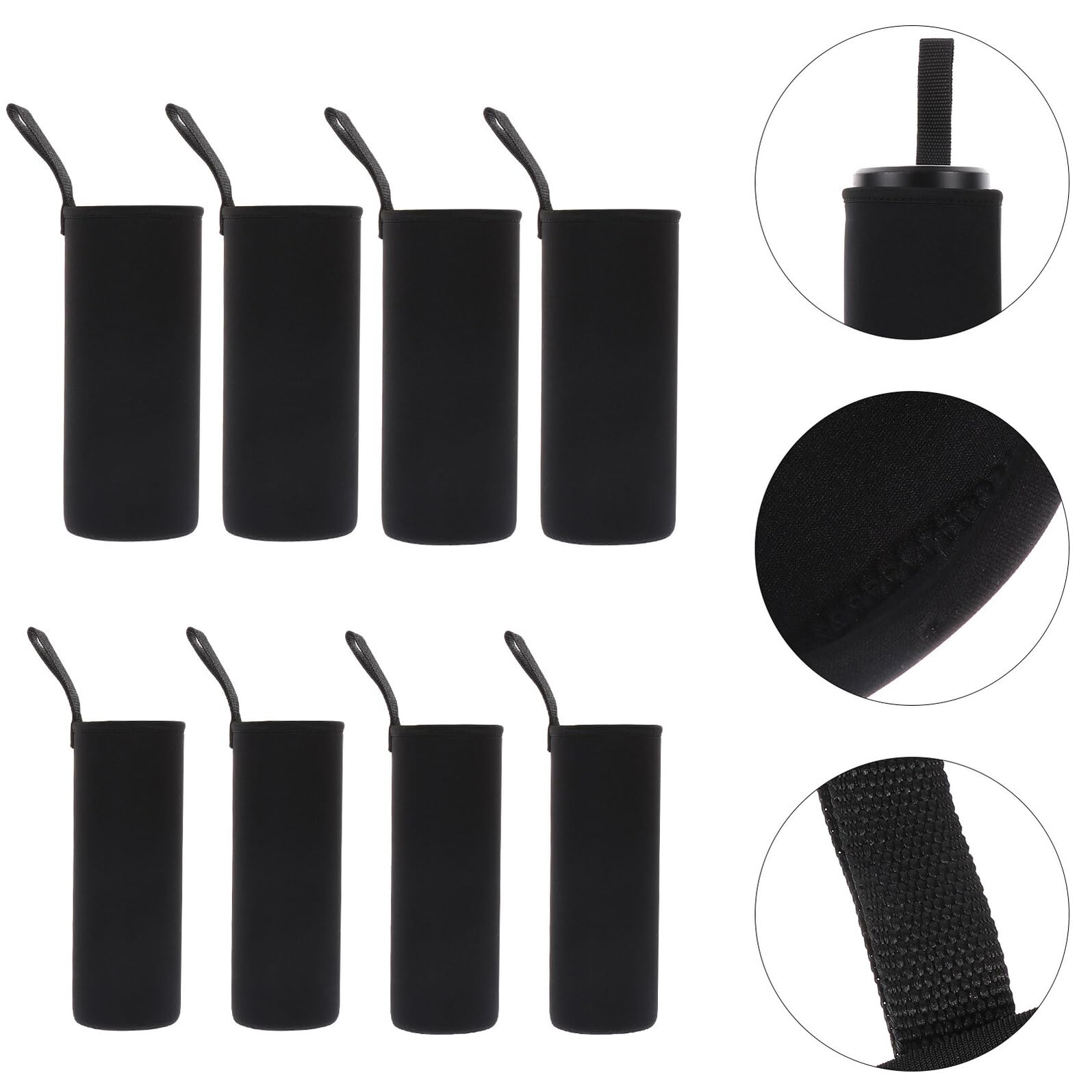 Funda Térmica para Botella de Silicona Gruesa, Protectora Antideslizante para Vaso de Vidrio 550ml y 1000ml, 10 Piezas, Adecuado para Deportes y Actividades al Aire Libre