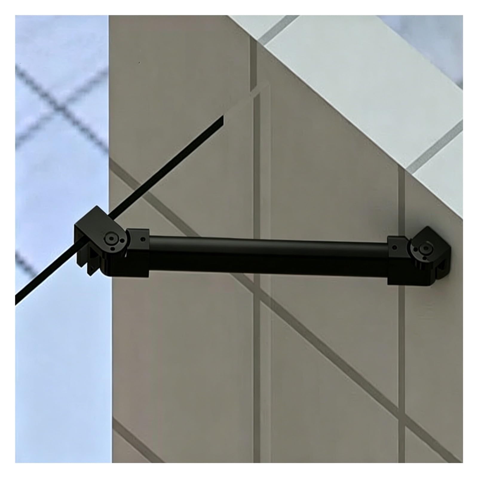 Barra estabilizadora ajustable de acero inoxidable de 500 mm para soporte de mampara