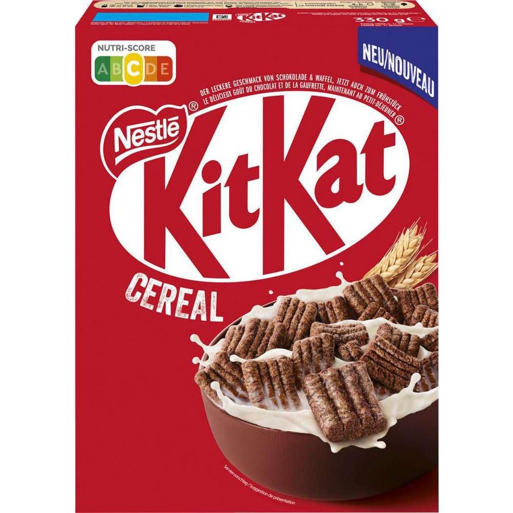 Decadent Foods Nestlé Kitkat Cereal Combines Chocolate-flavoured Cereal With Crispy Wafer Pieces, Bringing The Iconic Kitkat Taste To Breakfast 330g (Product Of UK)-image-3