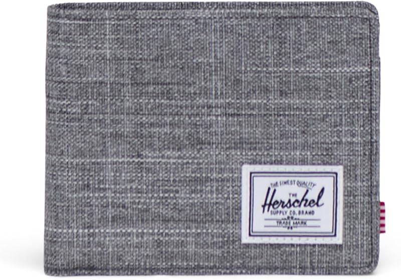Herschel Supply Co. Roy Coin Wallet, Raven Crosshatch, Standard