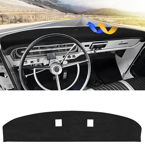 CARTIST Dash Cover Compatible with Ford F100/ F250/ F350 Pickup Truck 1967-1972 Dashboard Cover Mat Non-Slip Carpet Sunshield Glare UV Rays Protector