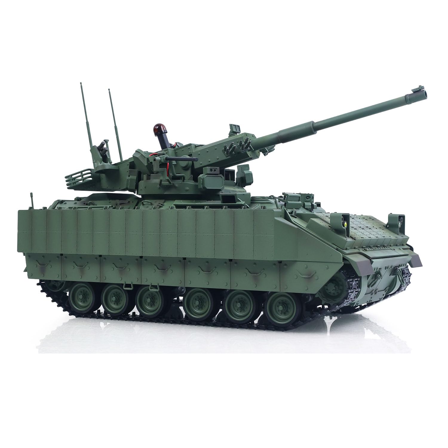 TOUCAN RC HOBBY Tongde 1/16 Fernbedienung Tank Modell M2128 Bradley Infrarot-System 320 Grad Rotation Revolver Licht geräusche Batterie betriebs bereit