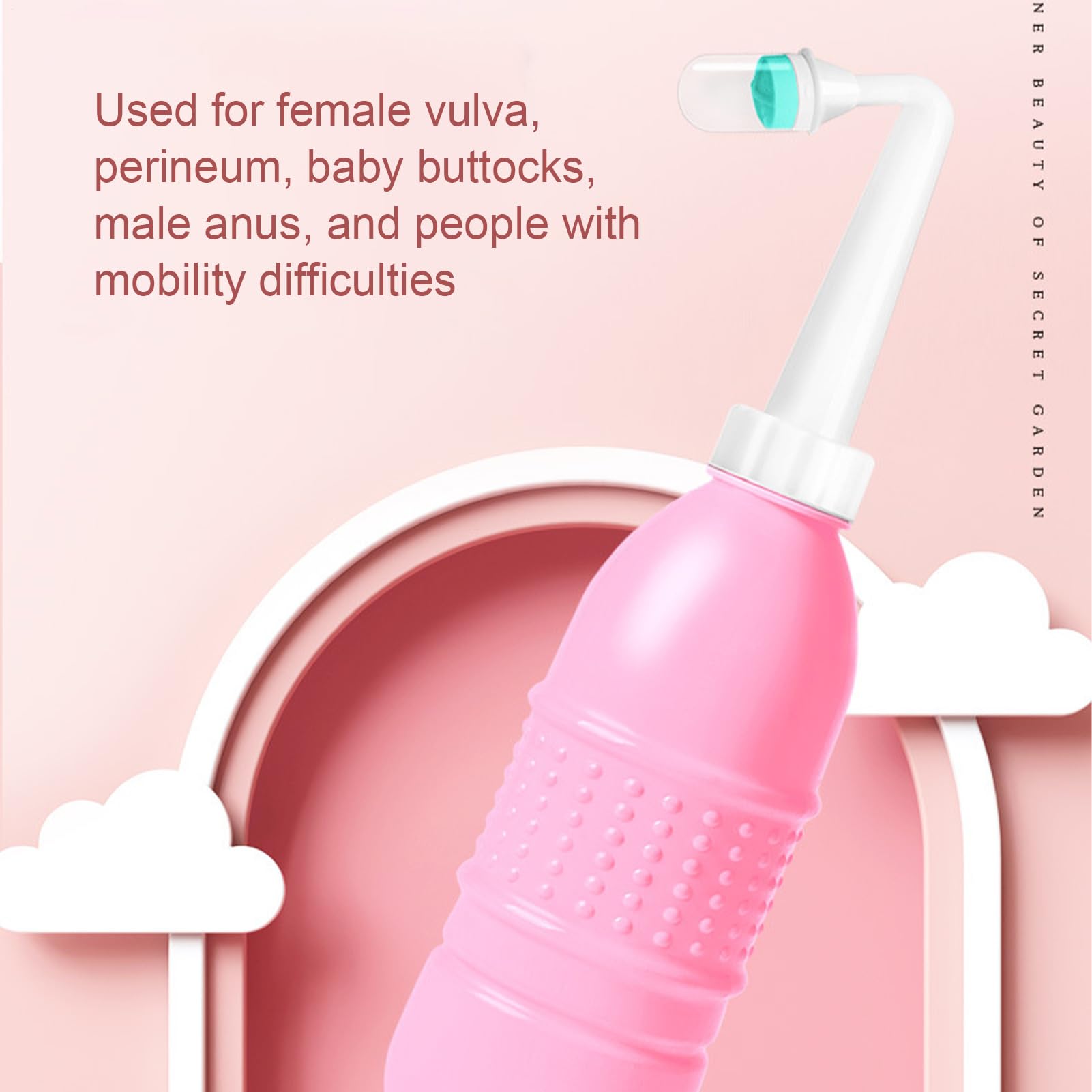 Ducha vaginal femenina - Botella de limpieza de higiene íntima, enjuague reutilizable | Herramienta de cuidado personal para mujeres para lavado vaginal femenino sensación fresca equilibrio de o — view 8
