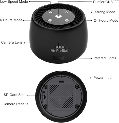 Miniatura 7 de Minicámara inalámbrica WiFi-Security-Security, Real 1080P Full HD con visión nocturna y grabación de detección de movimiento, monitoreo en tiempo
