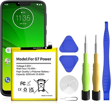 Replacement for Motorola Moto G 5G 2022 JK50 XT2213DL XT2213-3,[2026 New Upgraded] for Moto G Power 2021/G7 Power 4850mAh Standard Capacity Battery Include Complete Repair Tools kit