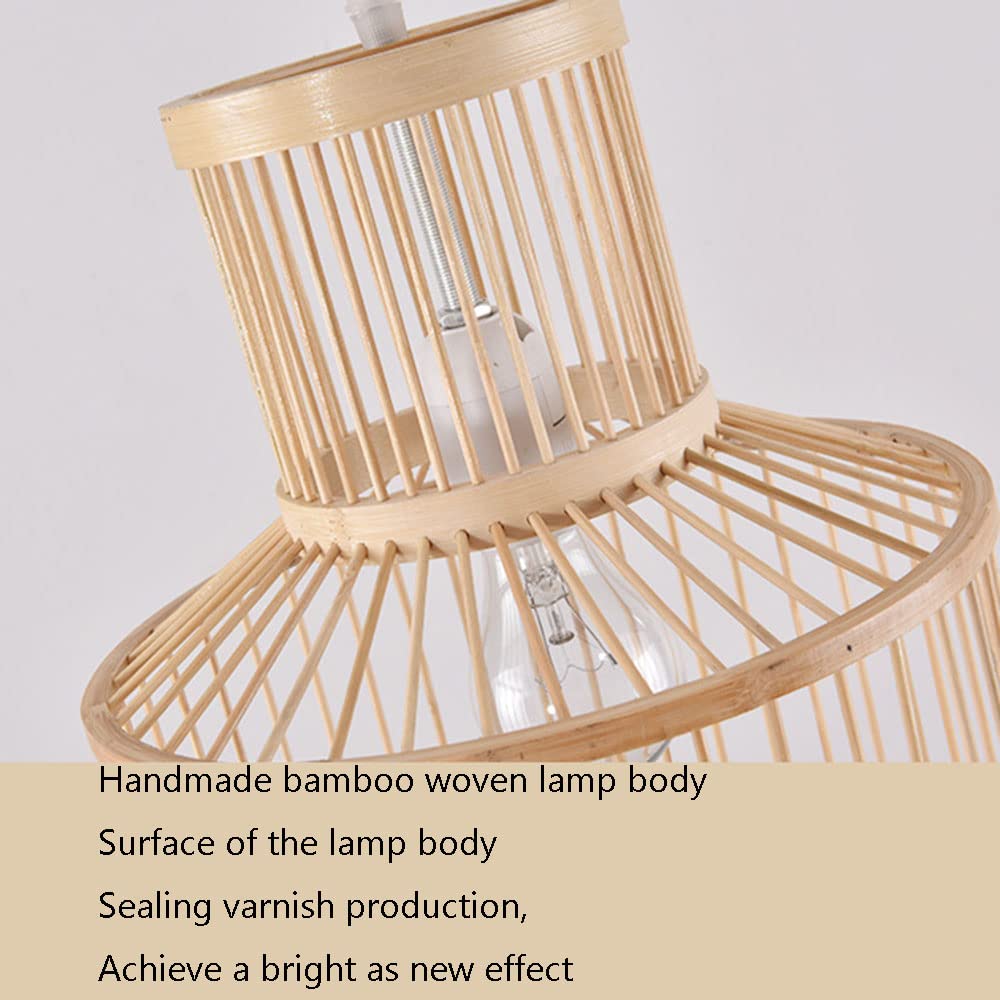 Lampadario , Lampadario retrò in bambù intrecciato a mano in rattan, stile pastorale naturale, fatto a mano, luci sospese fai da te, stile nordico sud-est asiatico, lampadario ovale in vimini for rist