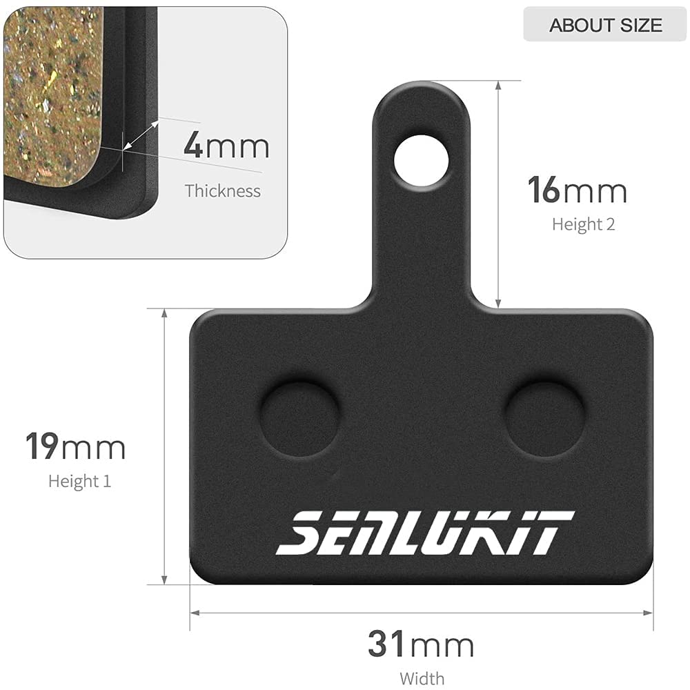 YOURKAY Plaquettes De Frein à Disque VTT - 4 Paires Semi-Métalliques Haute Performance Pour Shimano M315 M355 M375 M395 M396 M415 M416 M446 M447 M475 M485 M486 M515 M525 M575 C501 C601