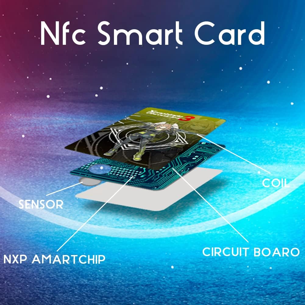 7 Pcs NFC Cards Compatible with Xenoblade 3 Switch/Switch Lite, Unlimited Use Standard Size [Animated Version] : Video Games