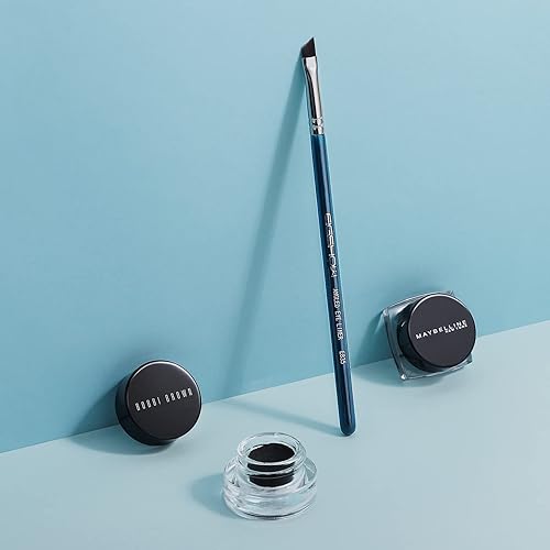 Miniatura 32 de PRO Precision Gel Eye Liner - Brocha para delineador de ojos de gel de precisión ultra fina, ángulo plano inclinado, cerdas sintéticas sin crueldad