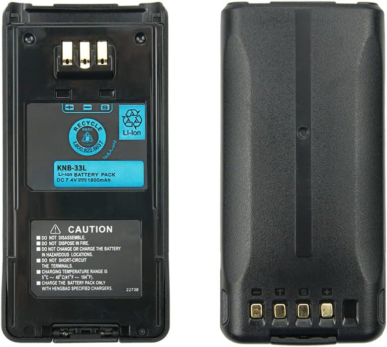 7.4V 1800MAH NB-33L Li-ion Battery for Kenwood TK-3185 TK2180 TK3180 TK5210 Two Way Radio Replacement Battery