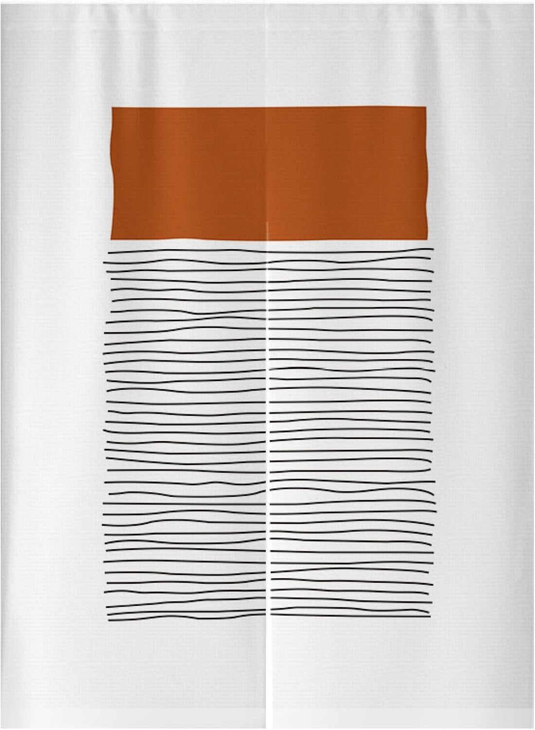 北欧 のれん 暖簾 抽象 幾何学 縞 85*150cm おしゃれ 室内飾り 四季兼用 年中使用 リビングルーム 台所用 トイレ 店舗