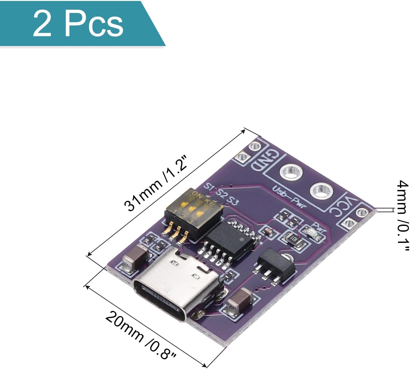 MECCANIXITY Type-C USB-C Fast Charging Trigger Model Detector Bare Board image 2