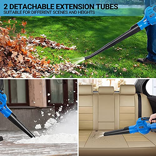 Wisetool Cordless String Trimmer/Edger & Leaf Blower Combo Kit, 2X 2.0Ah 20V Battery, 12" Weed Wacker With 90 Degree Adjustable Head, Lightweight 130 Mph Electric Leaf Blower #TOP7