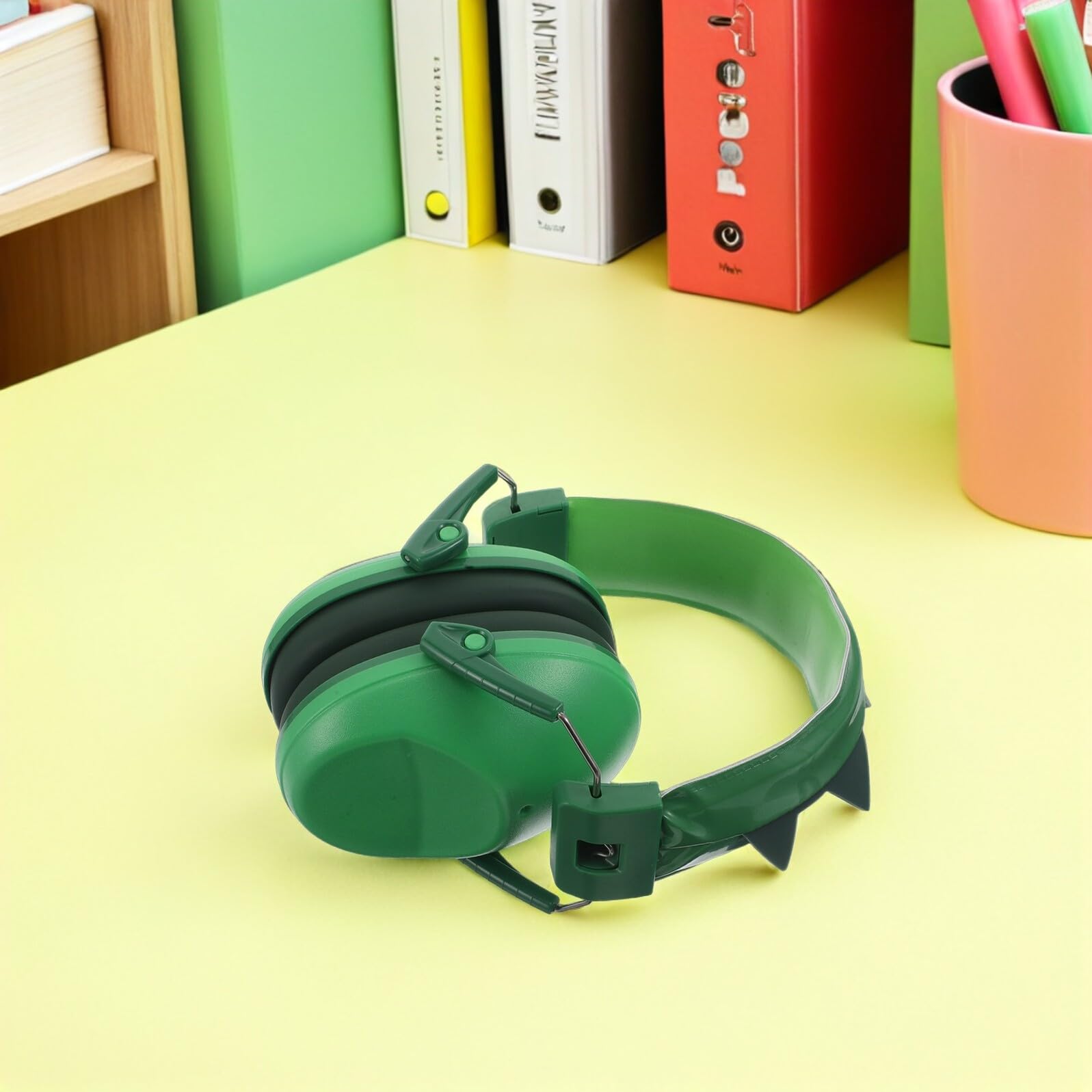 Mikinona cuffie per la cancellazione del rumore cuffie antirumore Muff auricolari per neonati Bambuini pvc Green