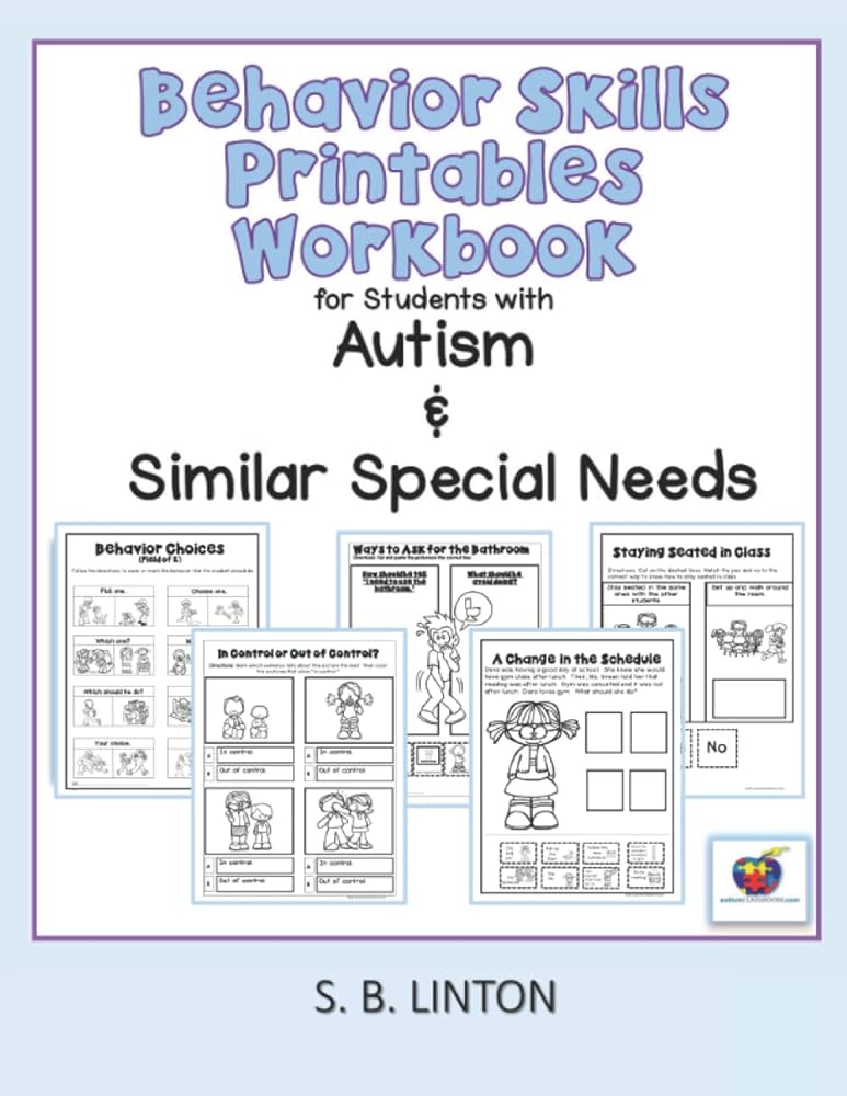 behavior-skills-printables-workbook-for-students-with-autism-and-similar-special-needs-linton-s-b-9798496013086-amazon-com-books for Free Printable Social Skills Worksheets Behavior Skills Printables Workbook: for Students with Autism and Similar Special Needs: Linton, S. B.: 9798496013086: Amazon.com: Books for Free Printable Social Skills Worksheets