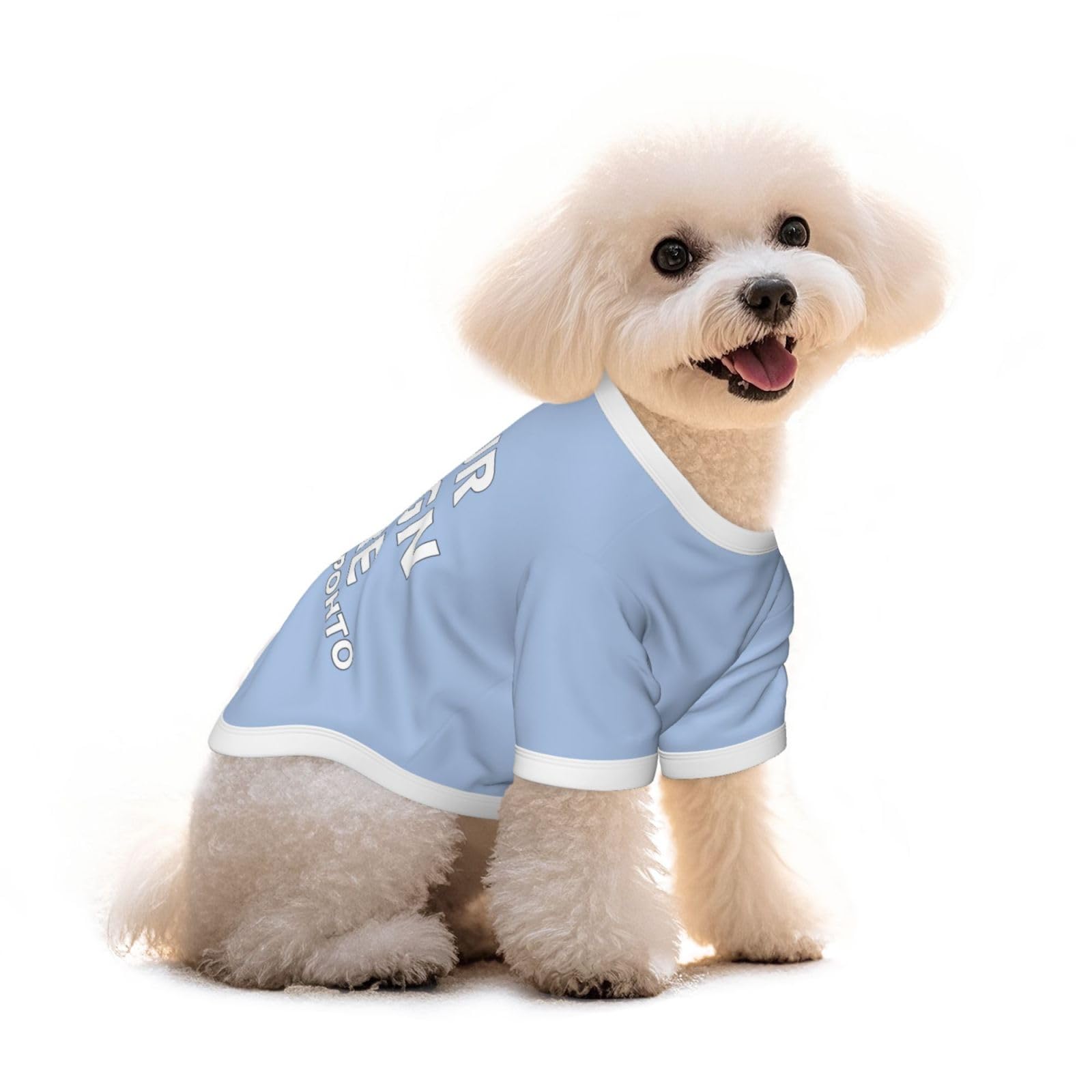 Custom Dog Coat T-Shirt – Personalized Cotton Pet Clothes with Text, Logo or Image, Fun Puppy Outfit, Small Dog Vest, Unique Custom Apparel & Gift for Pet Lovers M