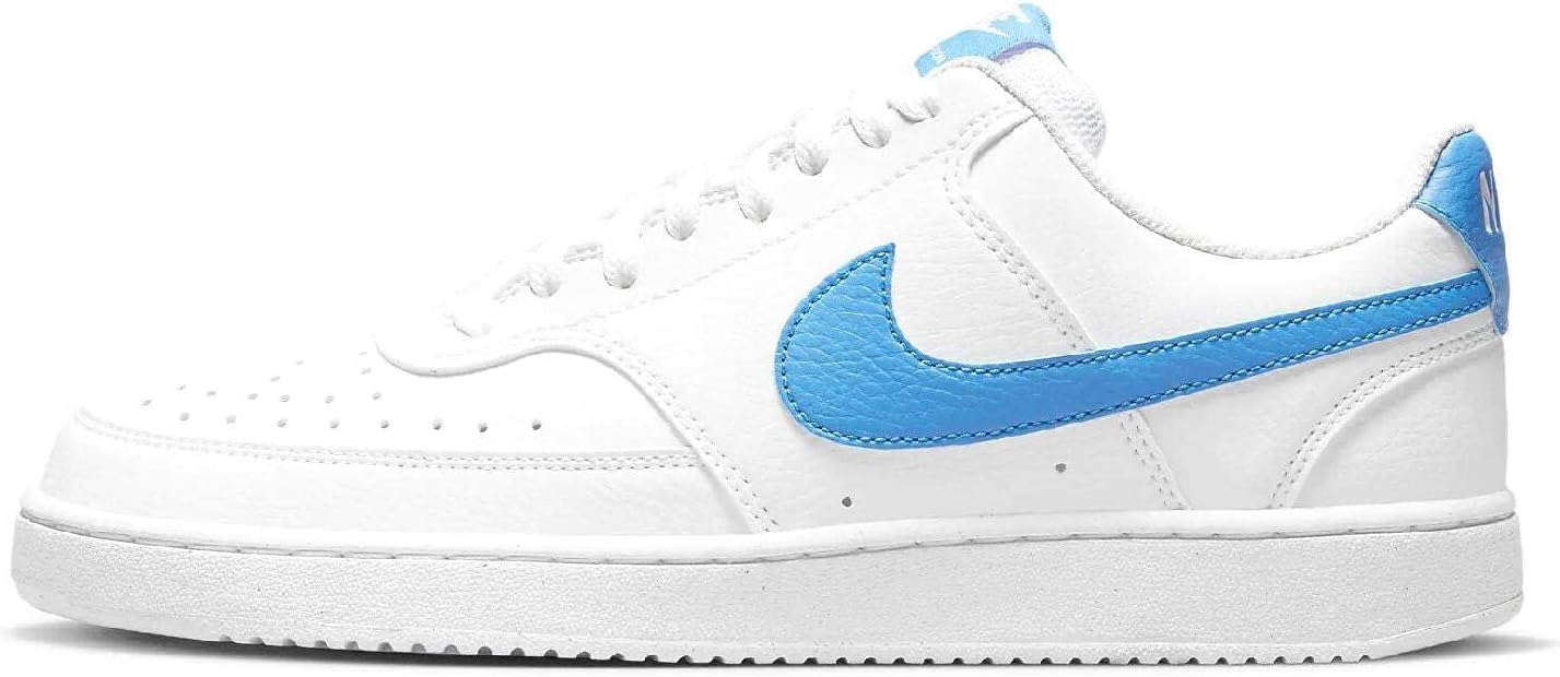 Nike Men's Court Vision Lo Sneaker, White/Whiteblack, 7