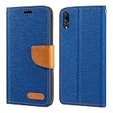 Vivo X23 Case, Oxford Leather Wallet Case with Soft TPU Back Cover Magnet Flip Case for Vivo X23 Symphony