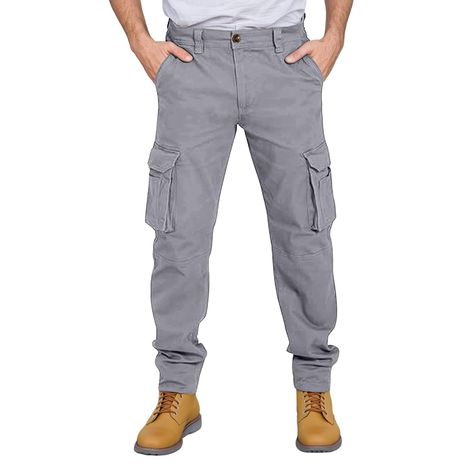 Pantalon décontracté léger respirant et résistant à poches - 6