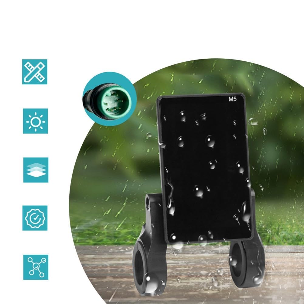 Display LCD per bicicletta elettrica, LCD-M5, 24 V-72 V, pannello strumenti per bici elettrica con protocollo OMD 2, connettore impermeabile a 5 pin, schermo a colori che mostra velocità e livello