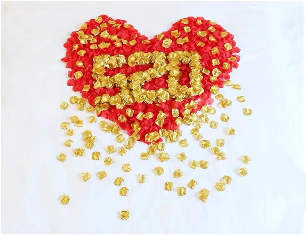 Petali di rosa per camera da letto, fiori di rosa artificiali, emulazione insapore, in seta, per scene romantiche, anniversario di matrimonio, compleanno, decorazione per confessioni, impermeabili e