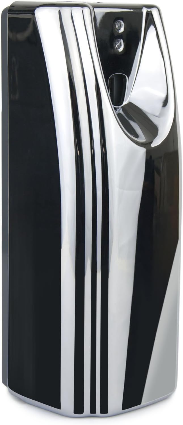 AIRSENZ Air Freshener Spray Auto Dispenser with Automatic Day/Night Sensor - Suitable for Home or Business Use - Chrome