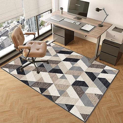 Alfombra para silla de escritorio para juegos, alfombrilla, para suelo de madera, protector de alfombra multifuncional para silla de oficina en casa, protector de suelo de 100 x 140 cm