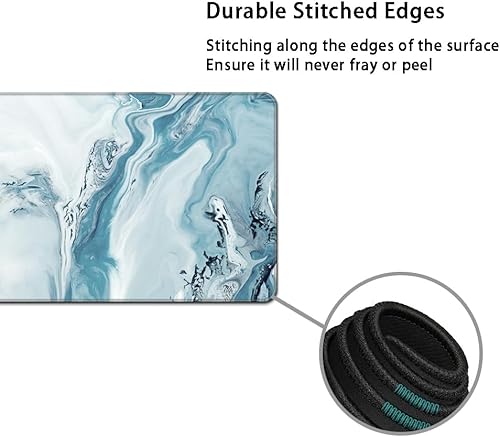 Miniatura 3 de MIBITRI Juego de alfombrillas para mouse y teclado, alfombrilla de mouse extendida para juegos + soporte ergonómico para reposamuñecas para teclado,