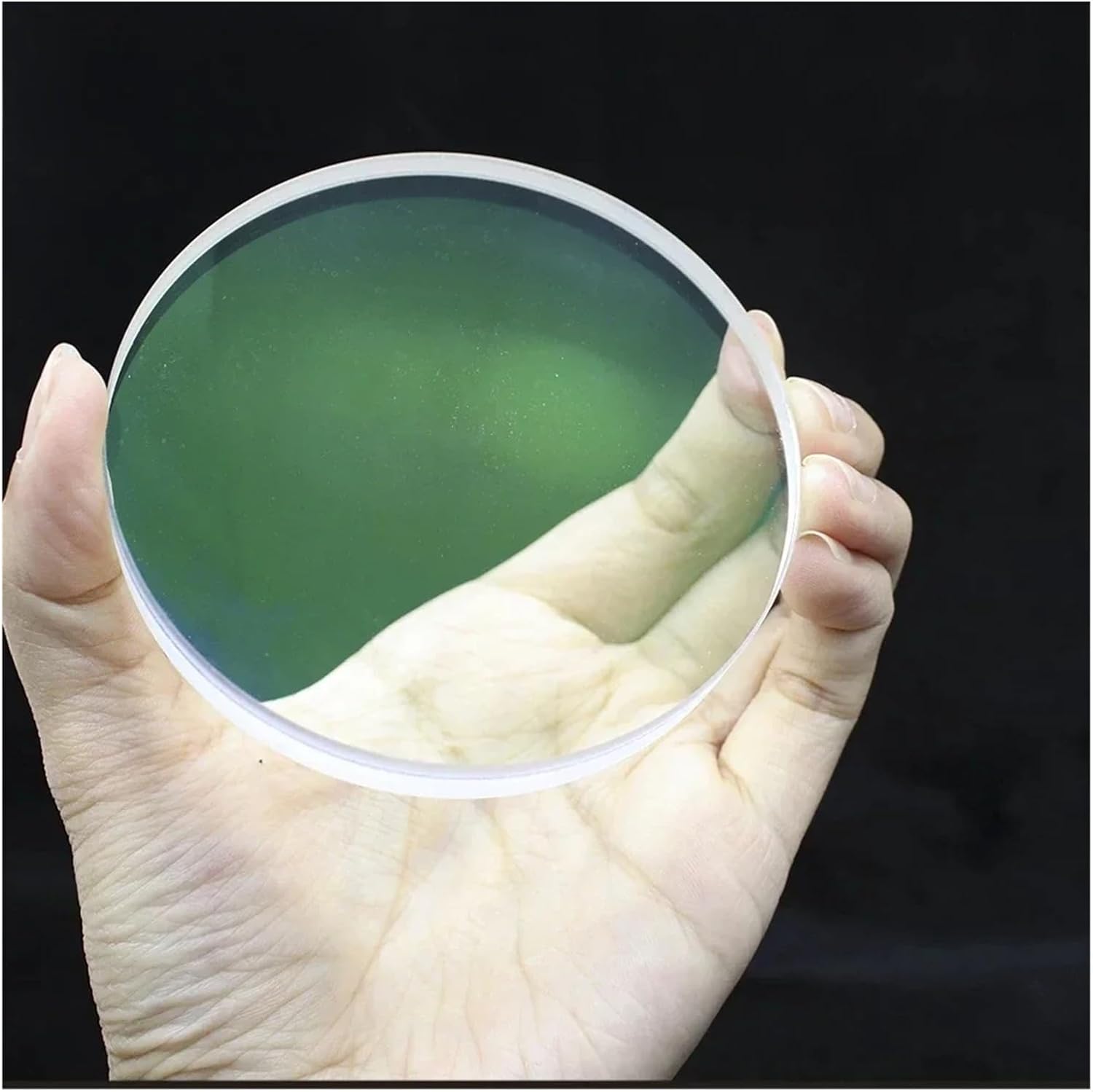 Objective Lens， Cemented Glued Lenses Achromatic Lens for Refracting Astronomical Telescope Objective 70mm Series F280 F400 F700,for Doublet Convex Lens(D73F400 Green Film)