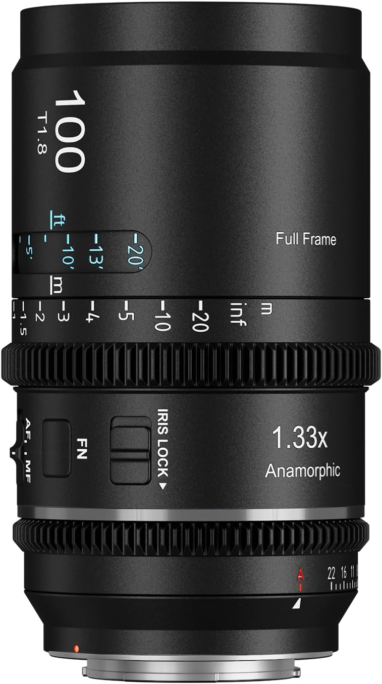 SIRUI Astra 100mm 1.33X Autofocus Full Frame Anamorphic Cine Lens Compatible with Lumix DC Series FP/FPL/Leica SL Series L-Mount (Neutral Flare)