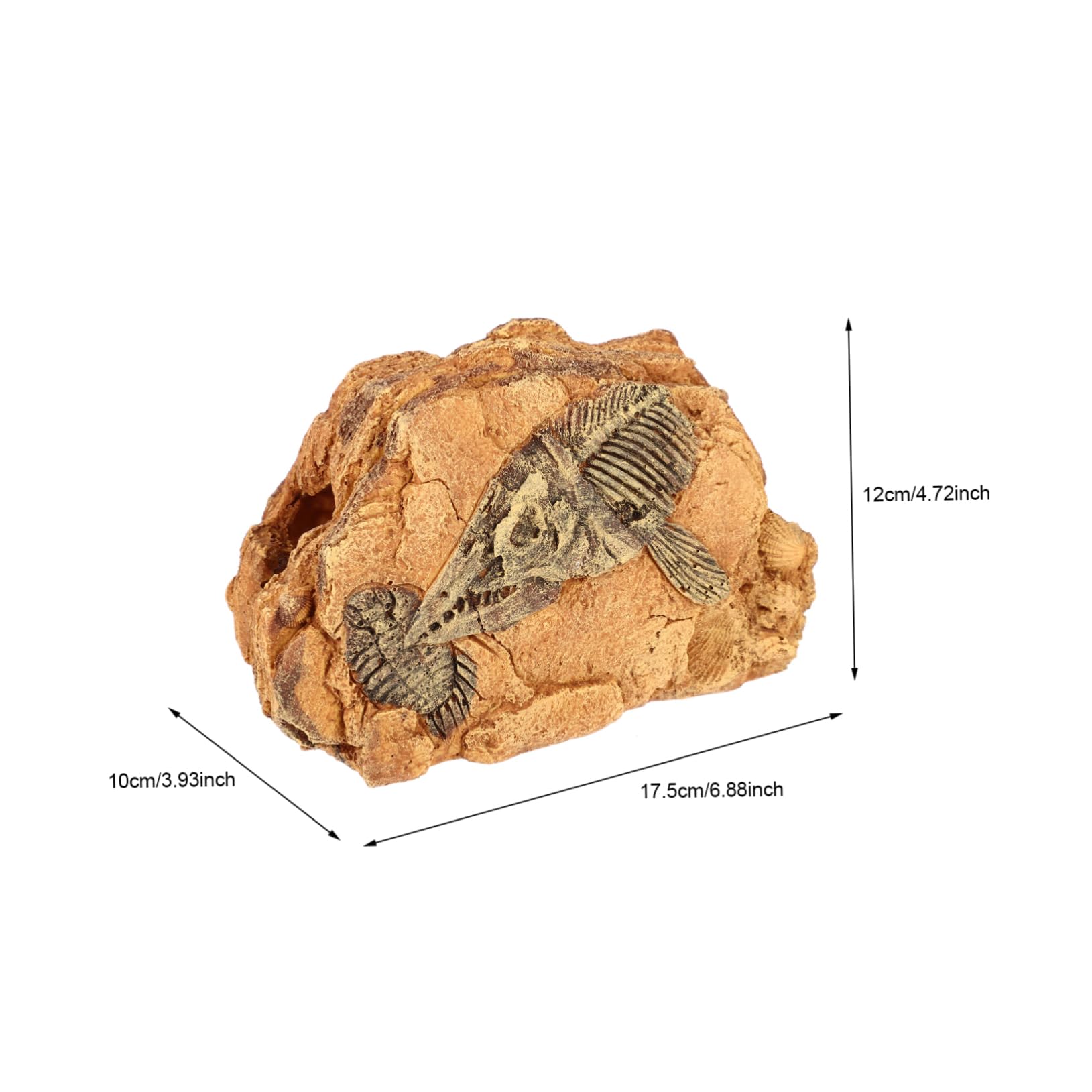 Reptilien Versteckhöhle für Terrarien aus Kunstharz, Kleine Höhle | Stain Resistant, Safe For Reptiles, Form Höhle, Passend für Reptilien im Terrarium