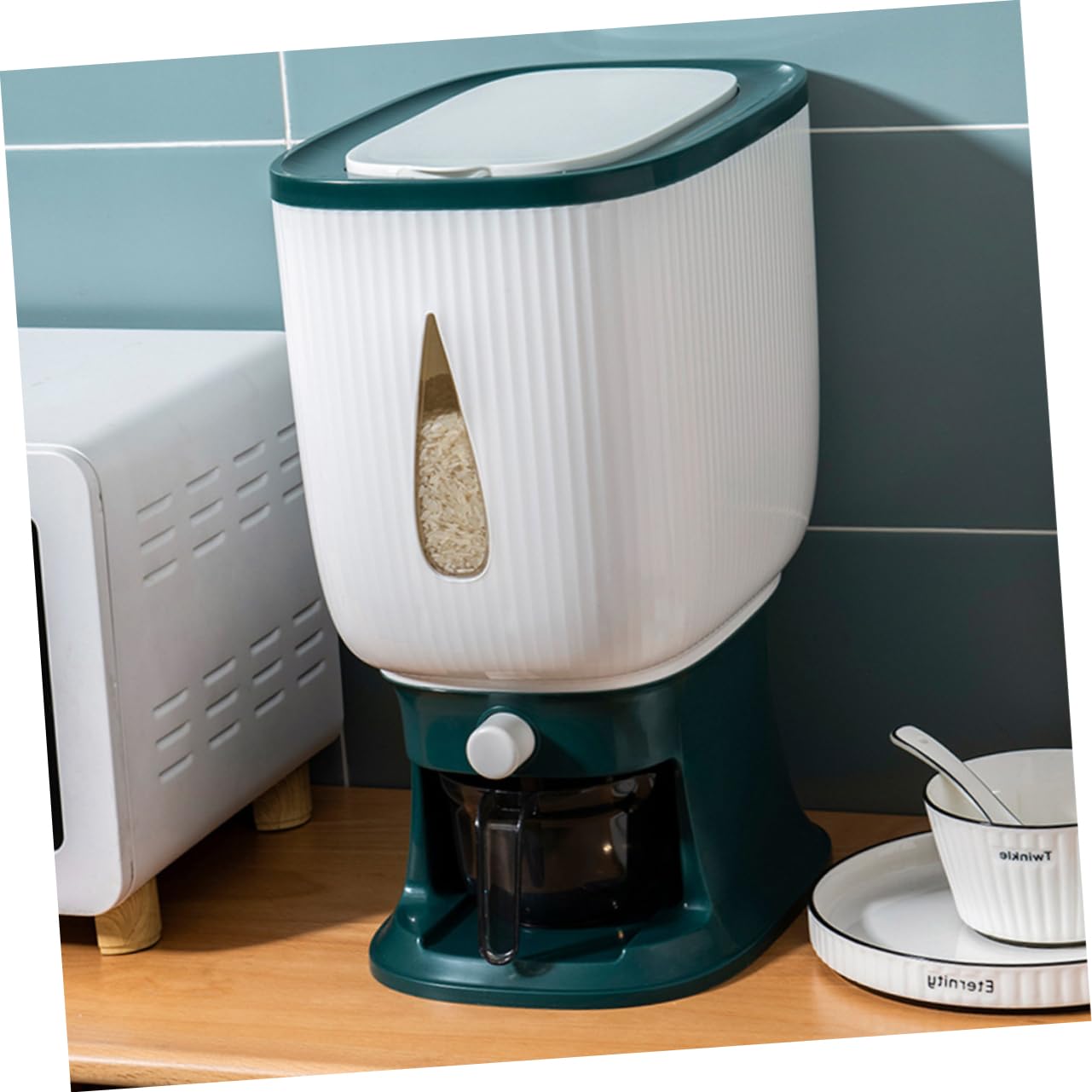 Cabilock 1 Pc Cubo De Arroz Caja De Almacenamiento De Granos Contenedor De Cereales Comida Seca Cajas De Almacenamiento Harina Caja De Almacenamiento De Arroz Alimento Páginas